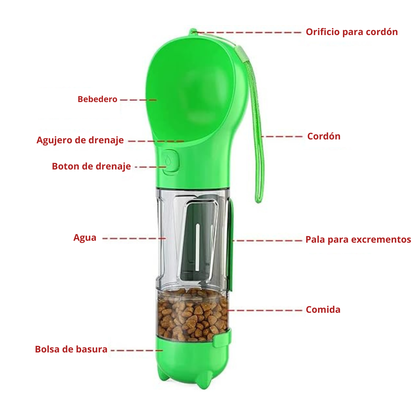 Botella 4-in-1 para Paseos Sin Estrés