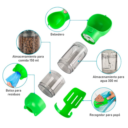 Botella 4-in-1 para Paseos Sin Estrés