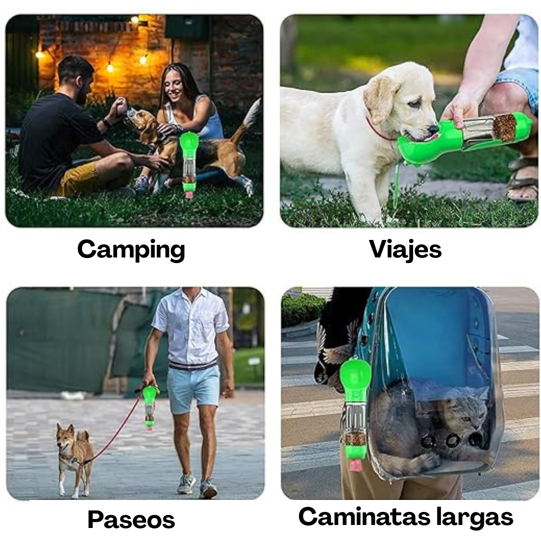 Botella 4-in-1 para Paseos Sin Estrés